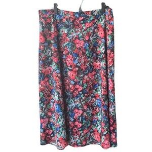 T Tahari Floral Midi Skirt Size XL